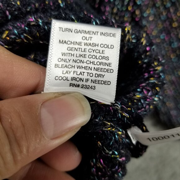 New York & Company Sweater Womens Medium Soho Black Multicolor Pullover *NWT* - Picture 8 of 13